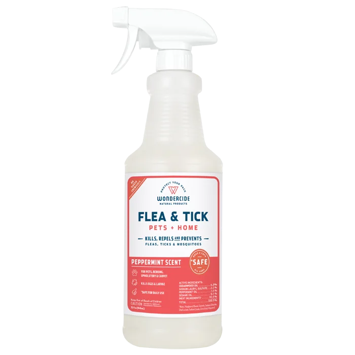 Wondercide Natural Flea & Tick Spray for Pets + Home - Peppermint